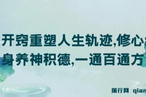 《开窍：修心练身养神积德，重塑人生轨迹的方法论》