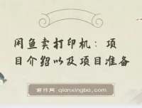 闲鱼卖打印机：2024最新月入3万玩法