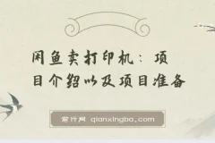 闲鱼卖打印机：2024最新月入3万玩法