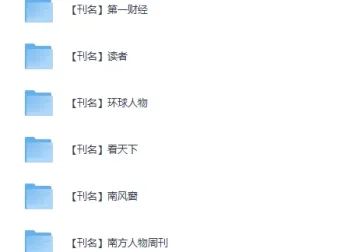 2025年度期刊合集：财经、读者等多领域定期更新