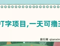 简单打字项目课程：新手可上手的零撸项目
