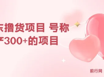 京东撸货项目：日产300+的赚钱教程