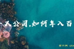 不上班开一人公司年入百万指南