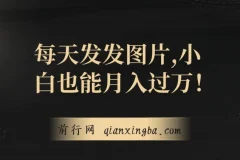 网创项目：每日发图，小白月入过万揭秘