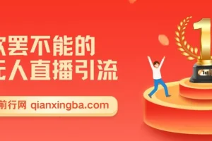 无人直播引流：日引1000+精准创业粉玩法