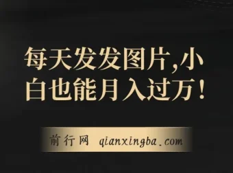 网创项目：每日发图，小白月入过万揭秘