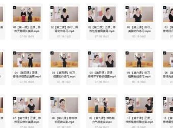 模特走秀形体教学合集