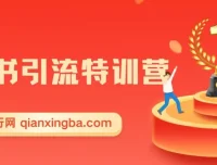 小红书引流特训营第5期：零基础玩转小红书课程