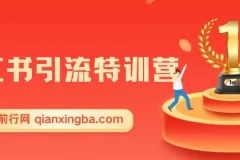 小红书引流特训营第5期：零基础玩转小红书课程