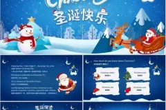 圣诞节PPT模板：精美设计，可自定义的节日演示资源