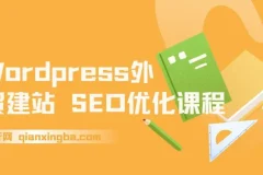 WordPress外贸建站与SEO优化课程：0到1搭建获询盘网站