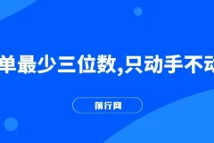 轻松上手月入2万项目：只动手不动脑，一单最少三位数详细教程