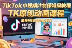 TikTok中视频计划原创动画保姆级教程
