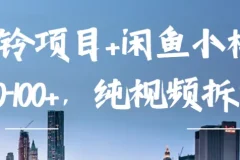 企业彩铃与闲鱼小样项目：纯视频玩法拆解