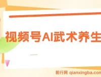 视频号AI武术养生赛道项目介绍