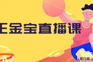 王金宝电商直播课
