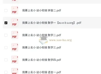 我要上名小幼小衔接资料