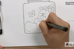 零基础部落风卡通简笔画教程：马克笔与彩铅入门