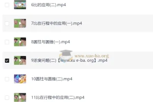 六年级数学小升初培训S班（上） – 史乐