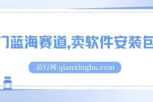 小红书卖软件安装包项目：适合小白的冷门蓝海赛道