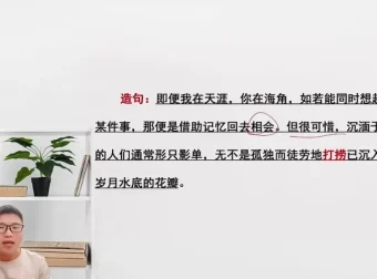 梓墨语文第四季：3000字词精讲与写作提升课