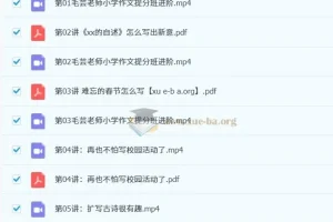 毛芸老师小学作文提分班进阶课程