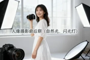 人像摄影前后期：自然光与闪光灯运用课程