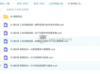 林森2026高三化学一轮A+尖端S冲顶秋季班