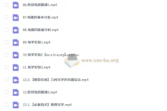 跳跳学长高中高二物理一轮暑假班与秋季班课程