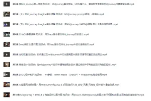 Midjourney入门到精通AI绘图教学课程