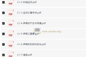学而思秘籍：初中物理思维提升（L1 – L2）