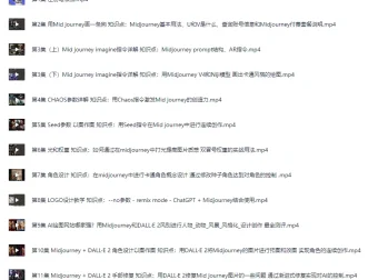 Midjourney入门到精通AI绘图教学课程