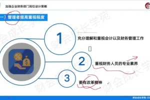 金牌财务经理实战课：聚焦税务筹划、报表合并与风险管控