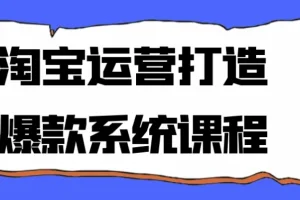 淘宝运营爆款打造系统课程