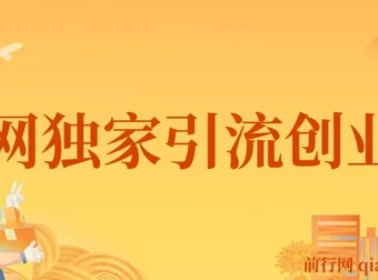 全网独家创业粉引流课程：单人单日引流500+，不封号不费号
