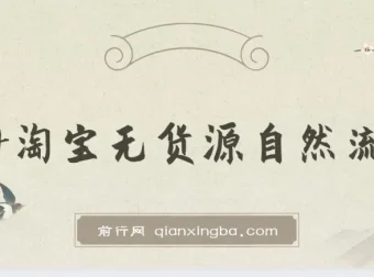 2024淘宝无货源自然流量截流选品课程