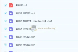 质心初中物理电学模块15讲课程