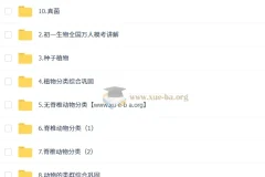 张雨桐初一生物培训班秋季班A+（秋季下）