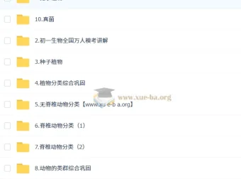 张雨桐初一生物培训班秋季班A+（秋季下）