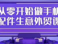 从零开始做手机配件生意外贸课：零基础手机配件外贸创业课程