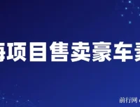 售卖豪车素材项目全套引流课程：开拓蓝海市场