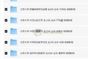 北京大学精品网课大合集：名师亲授，畅享顶尖学术资源