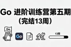 Go 进阶训练营第五期（完结，共13周）