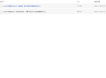 Coze扣子智能体入门到实战进阶课：零基础搭建智能体