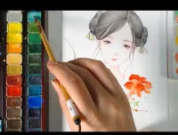 《古风水彩人物绘画33讲：从入门到精通》课程