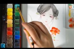 《古风水彩人物绘画33讲：从入门到精通》课程