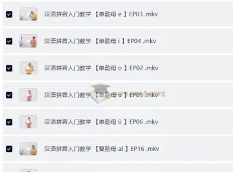 汉语拼音入门教学课程