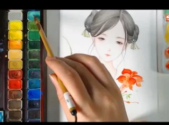 《古风水彩人物绘画33讲：从入门到精通》课程