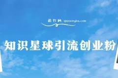 知识星球引流创业粉课程：野路子与白领变现实操