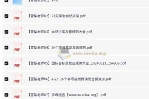 雪梨老师25套小学英语王炸学习资料